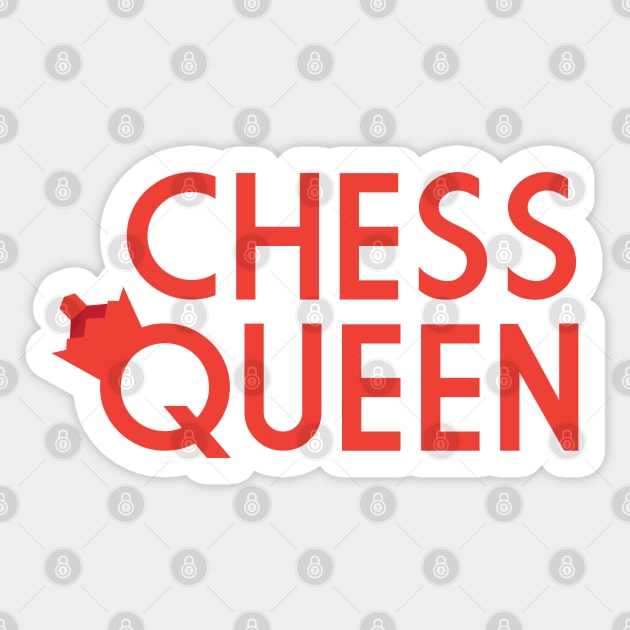 Chess Queen Sticker by lorocoart